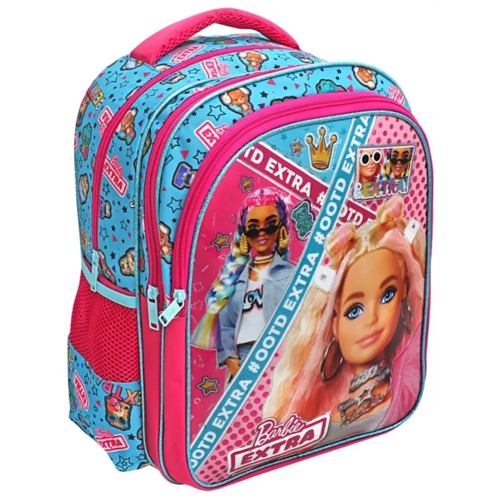 Barbie Lisanslı Okul Çantası - Beslenme Çantası - Kalem Kutusu Set - Suluk&Matara Hediye