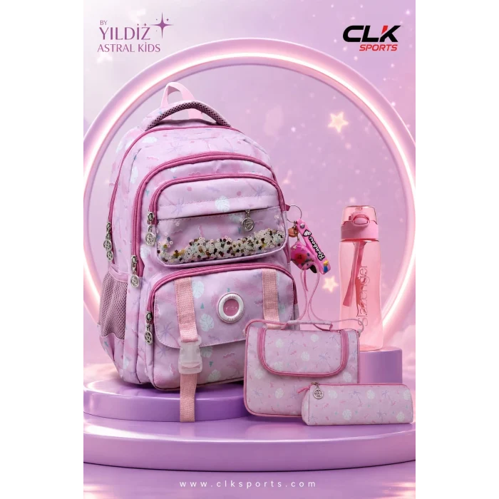By Yıldız Astral Kids Gökkuşağı Okul Çantası , Beslenme Çantası , Kalemlik , Suluk&Matara Seti