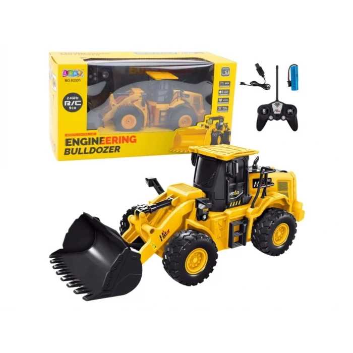 CTOYS RC 2.4G 9CH uzaktan Kumandalı Buldozer Ekskavatör