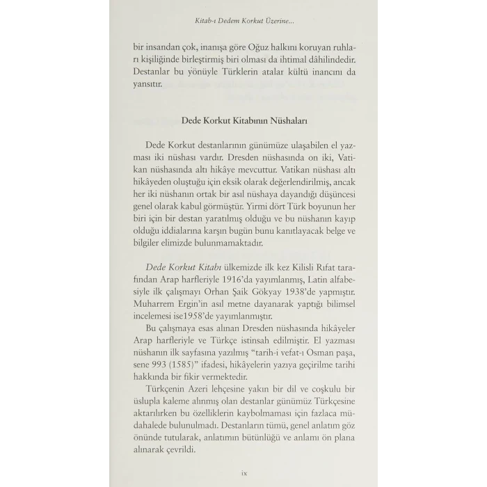 Dede Korkut Hikayeleri - Kitab-ı Dedem Korkut
