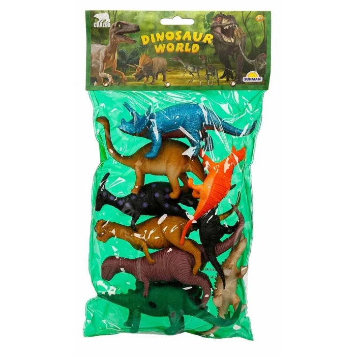 Dinozorların Dünyası Poşetli 9lu Hayvan Oyun Seti