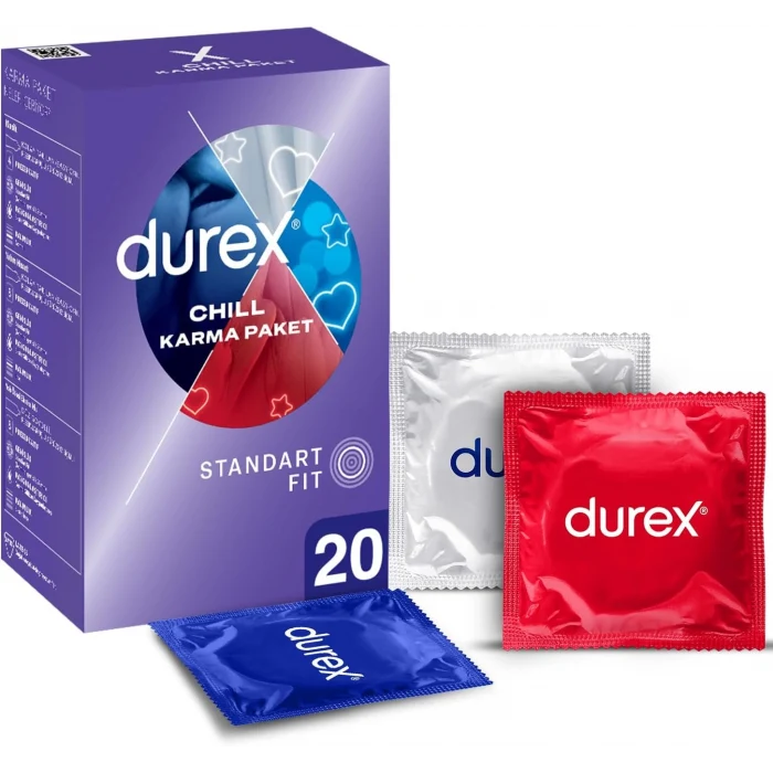 Durex Chill Karma Prezervatif Ekonomik Paket 20li