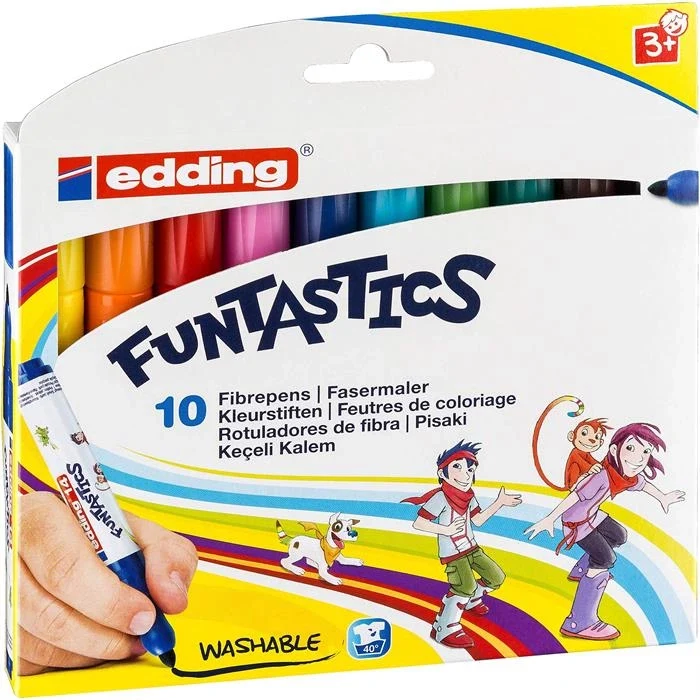 Edding 14 Funtastics Çocuk Kalın Keçeli Kalem 10lu