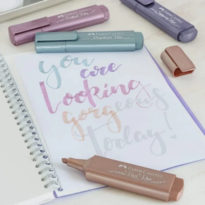 Faber Castell 8 Renk - Textliner 46 Metalik İşaretleme Kalem Seti