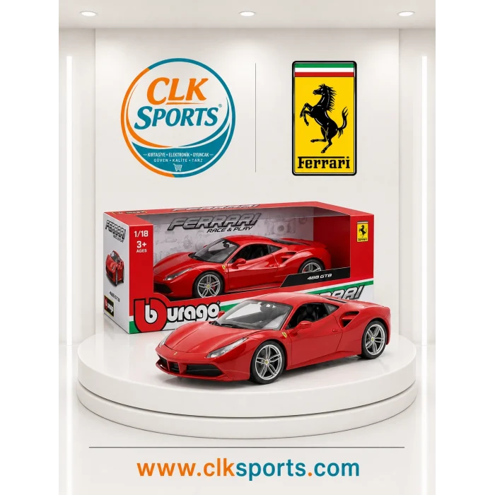 Ferrari 488 GTB Die Cast Model Araba , 1:18