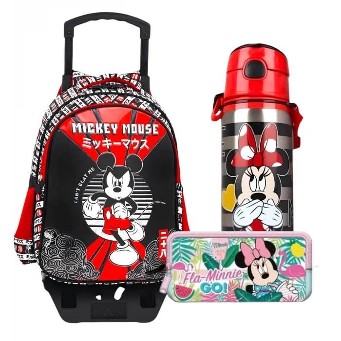 Frocx Mickey Mouse Çekçekli İlkokul Çantası