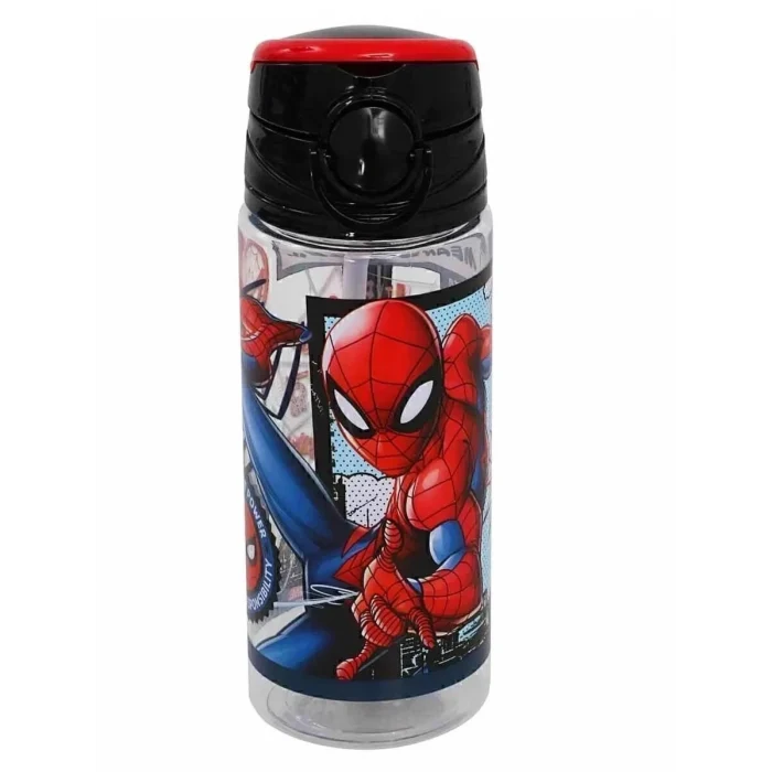 Frocx Spiderman İlkokul Çantası - Spiderman Lisanslı Pipetli Plastik Matara 500 ml Hediye