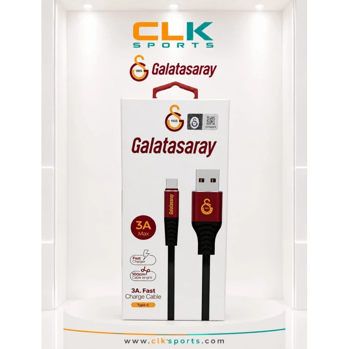 Galatasaray 3A Type-C Usb Şarj Kablosu