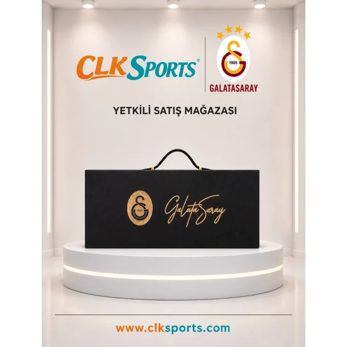 Galatasaray Suni Deri Okul Çantası , Lisanslı Kalem Çantası - Özel Kutusunda Termos Matara Set