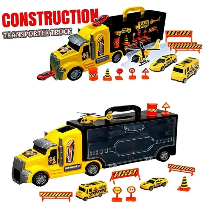 Galtoys İnşaat Araçları Taşıyıcı Tır 16 Parça