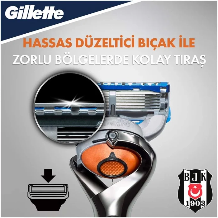 Gillette Fusion Beşiktaş Özel Seri Proglide Makine + 4Lü Yedek Bıçak + Gillette Tıraş Köpüğü + Nivea For Men Fresh Pump
