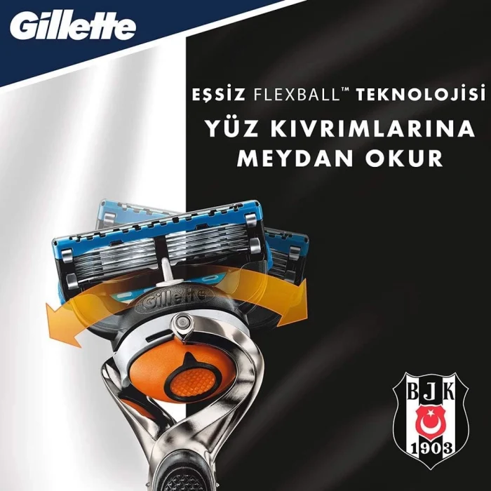 Gillette Fusion Beşiktaş Özel Seri Proglide Makine + 4Lü Yedek Bıçak + Gillette Tıraş Köpüğü + Nivea For Men Fresh Pump