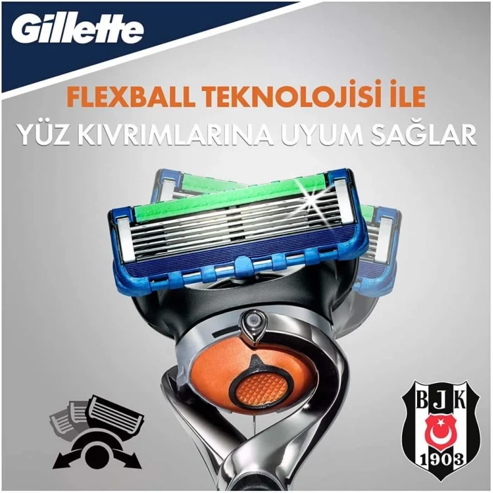 Gillette Fusion Beşiktaş Özel Seri Proglide Makine + 4Lü Yedek Bıçak + Gillette Tıraş Köpüğü + Nivea For Men Fresh Pump