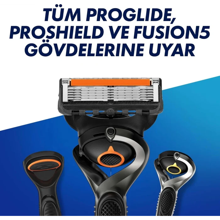 Gillette Fusion Proglide Avantajlı Yedek Tıraş Bıçağı 8 Adet + Gillette Tıraş Köpüğü 300 ml Hassas