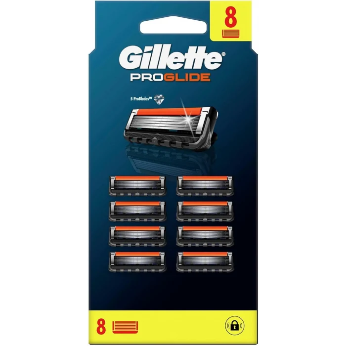 Gillette Fusion Proglide Avantajlı Yedek Tıraş Bıçağı 8 Adet + Gillette Tıraş Köpüğü 300 ml Hassas