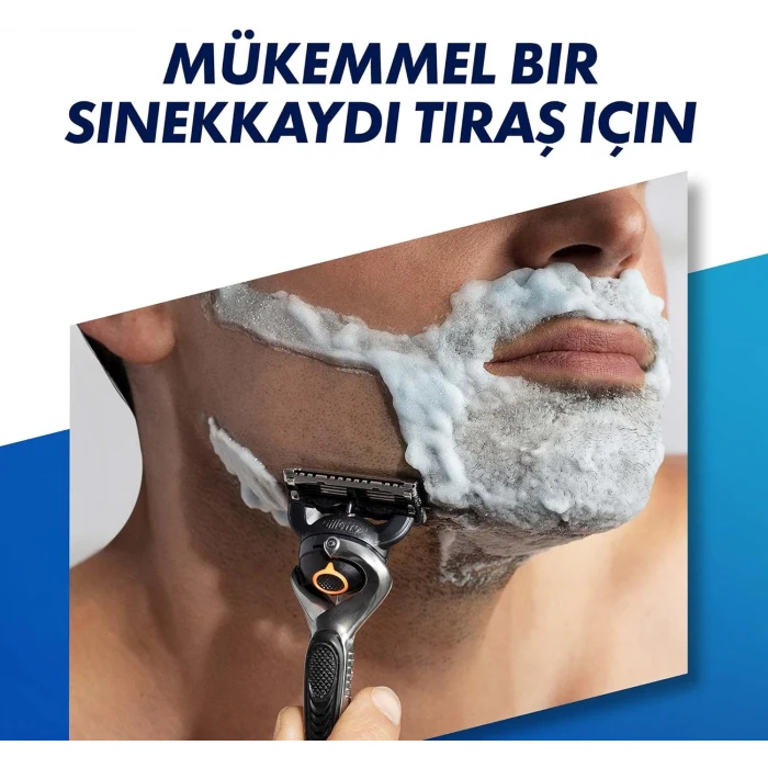 Gillette Fusion Proglide Avantajlı Yedek Tıraş Bıçağı 8 Adet + Gillette Tıraş Köpüğü 300 ml Hassas