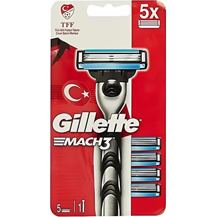 Gillette Mach 3 Tıraş Bıçağı Yedek Milli Takım Serisi + Gillette Tıraş Köpüğü + Nivea For Men Fresh Pump + Vegan Seyahat Çantası