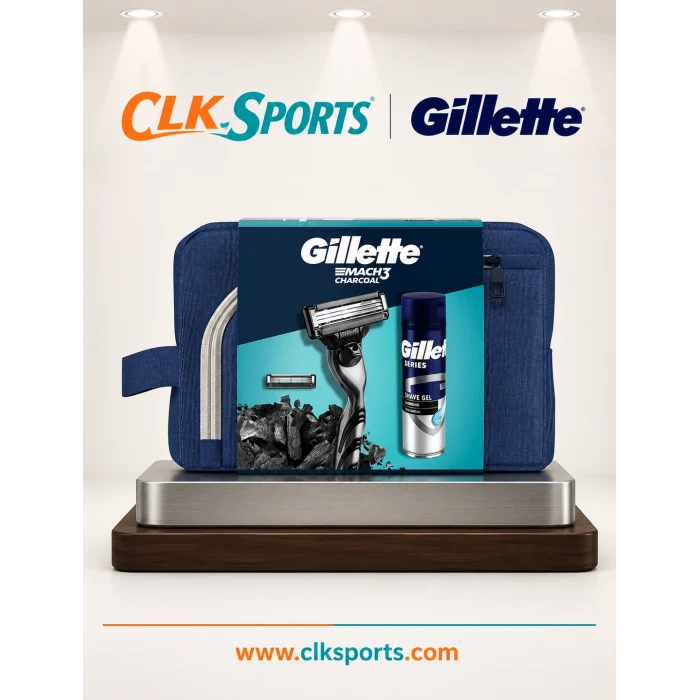 Gillette Mach3 Charcoal 2Up + Komur Jel 200 ml + Çanta