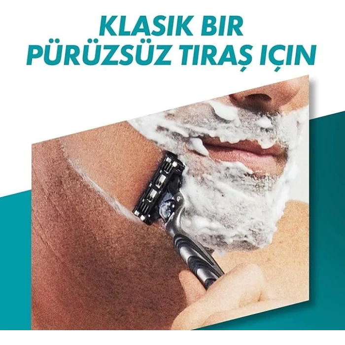 Gillette Mach3 Tıraş Makinesi 2li + Gillette Series Rahatlatıcı Tıraş Köpüğü 200 ml + Vegan Seyahat Çantası