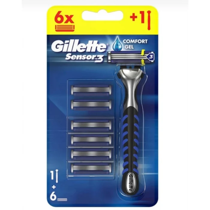 Gillette Sensor 3 Makine + 14lü Yedek Tıraş Bıçağı + Gillette Tıraş Köpüğü + Nivea For Men Fresh Pump
