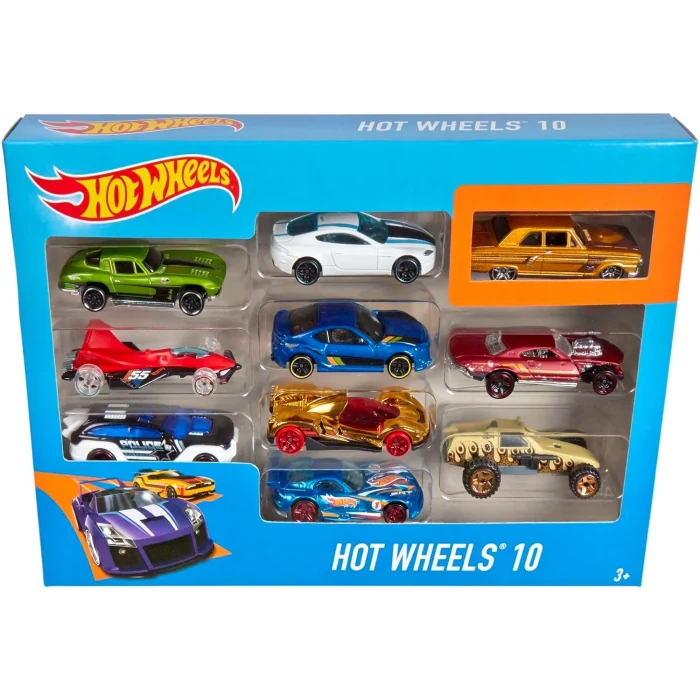 Hot Wheels 10lu Oyuncak Araba Seti - 1:64 Ölçek