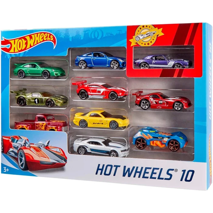 Hot Wheels 10lu Oyuncak Araba Seti - 1:64 Ölçek