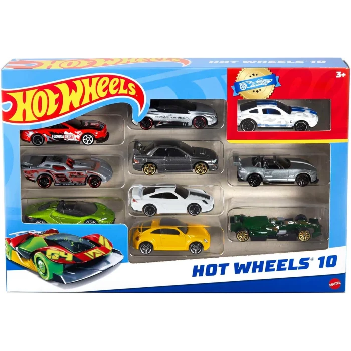 Hot Wheels 10lu Oyuncak Araba Seti - 1:64 Ölçek