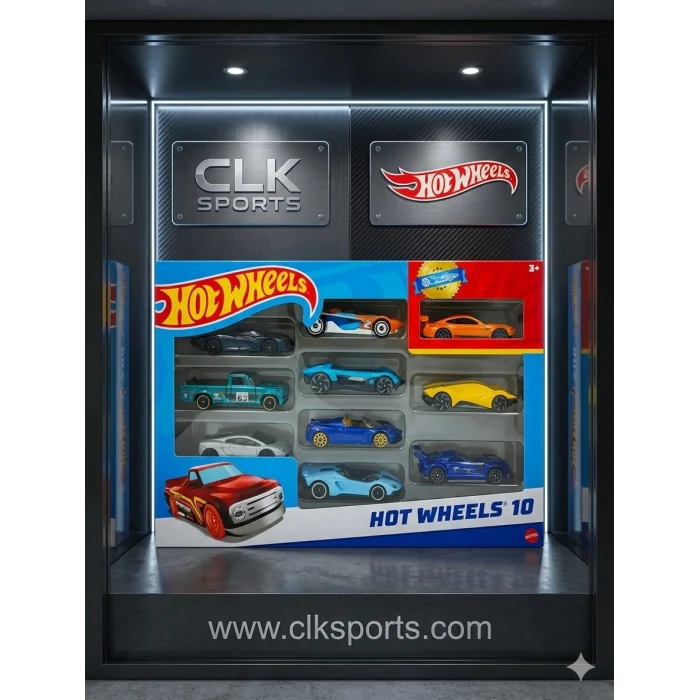 Hot Wheels 10lu Araba Seti , 1:64 Ölçek Die Cast