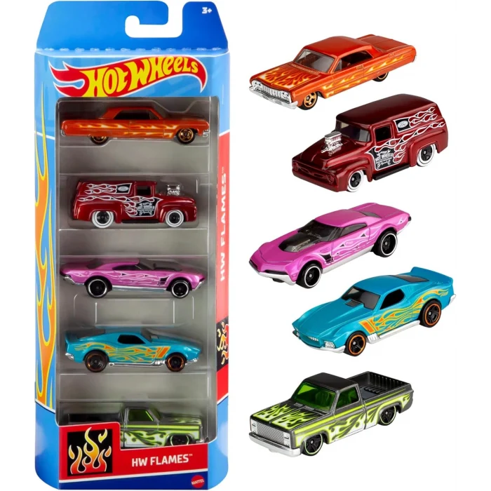 Hot Wheels 5li Araba Seti 1:64 ölçekli