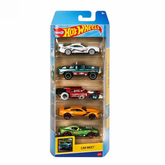 Hot Wheels 5li Araba Seti 1:64 ölçekli