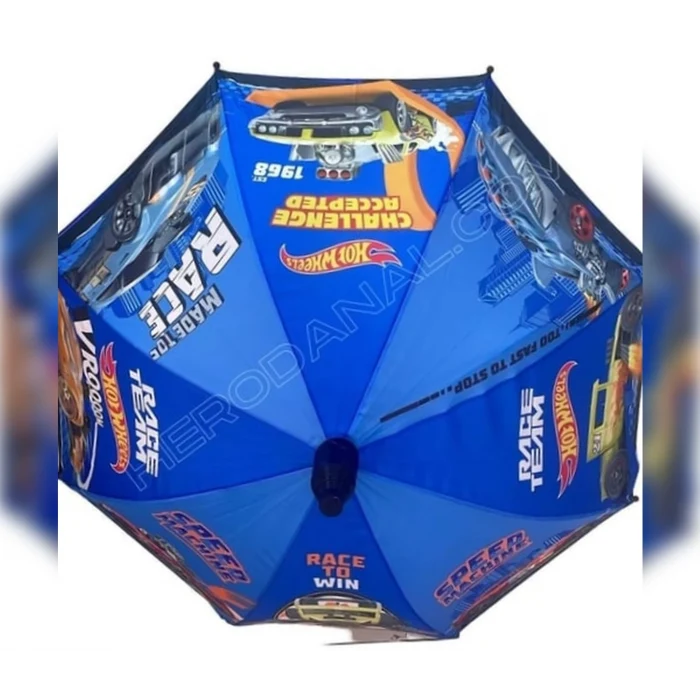 Hot Wheels Lisanslı Erkek Çocuk Şemsiyesi + Lisanslı Gözlük İkili Set