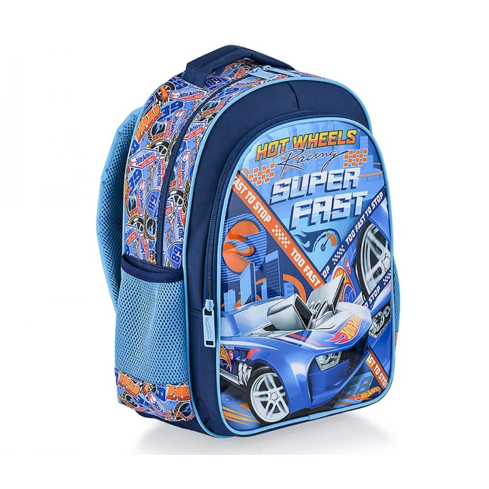 Hot Wheels Lisanslı Okul Çantası , Beslenme Çantası , Kalemlik Set - Suluk&Matara Hediye