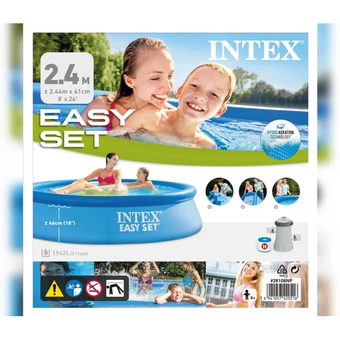 Intex Havuz 244x61 cm Intex Easy Kolay Kurulum
