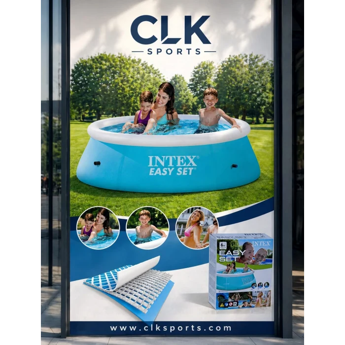 Intex Havuz 183x51 cm Intex Easy Kolay Kurulum Mavi Renkli