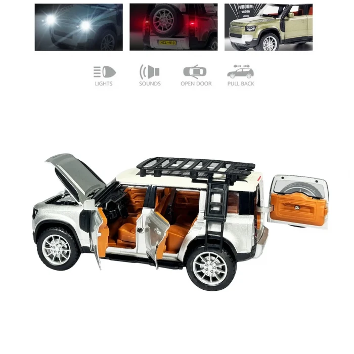 Vardem Jeep - Sesli , Işıklı , Buharlı 1:22 Die Cast - Hediyelik