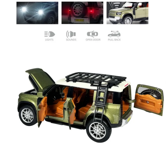 Vardem Jeep - Sesli , Işıklı , Buharlı 1:22 Die Cast - Hediyelik