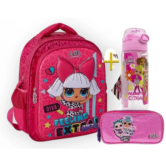 L.O.L. Surprise Okul Çantası - L.O.L. Suluk & Matara Hediye