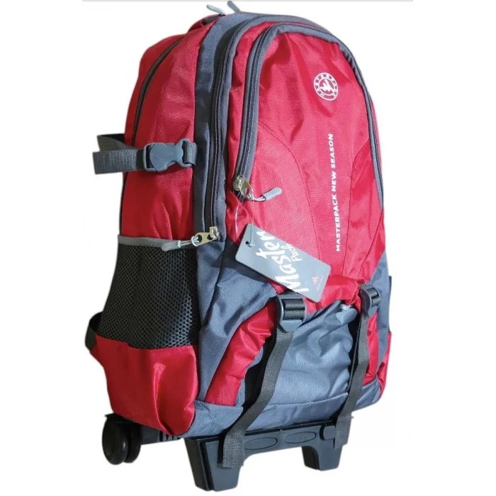 MASTER PACK Çekçekli Tekerlekli Dağcı Seyahat Laptop Bölmeli Sırt Çantası