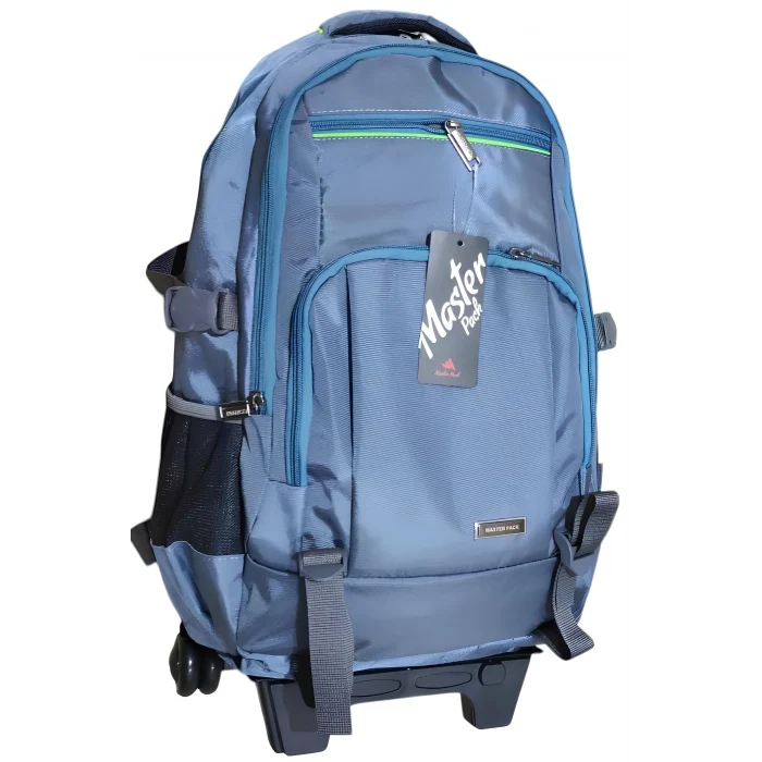 MASTER PACK Lux Çekçekli Tekerlekli , Dağcı Seyahat Laptop Bölmeli , Sırt Çantası