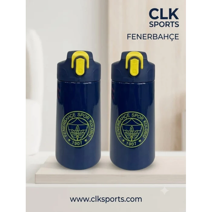 Me Çanta Fenerbahçe Lisanslı Logolu Pipetli Çelik Matara 500ML