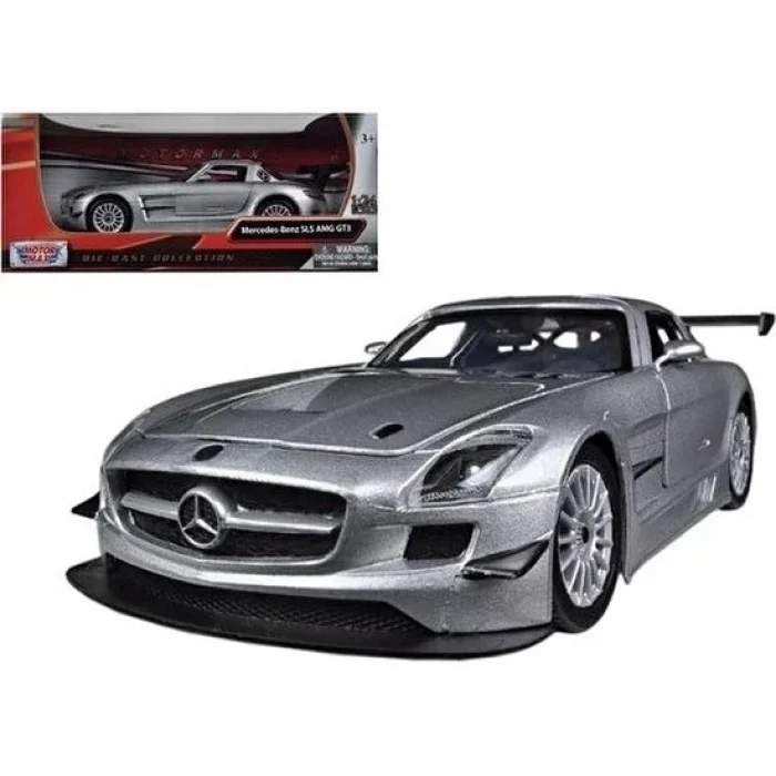 Mercedes Benz SLS AMG GT3 Vardem 1/24 Scale - Metalik Gri - Hediyelik