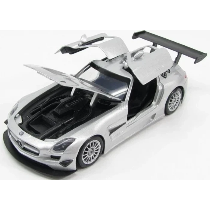 Mercedes Benz SLS AMG GT3 Vardem 1/24 Scale - Metalik Gri - Hediyelik