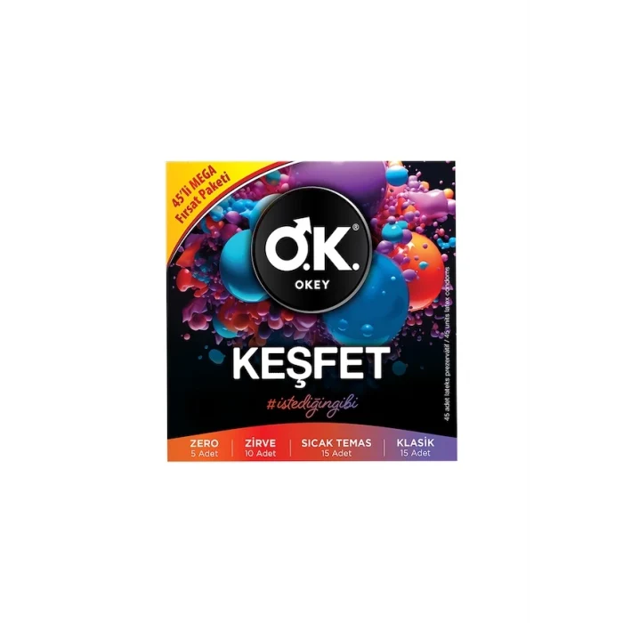 Okey Keşfet Prezervatif 45li Mega Paket