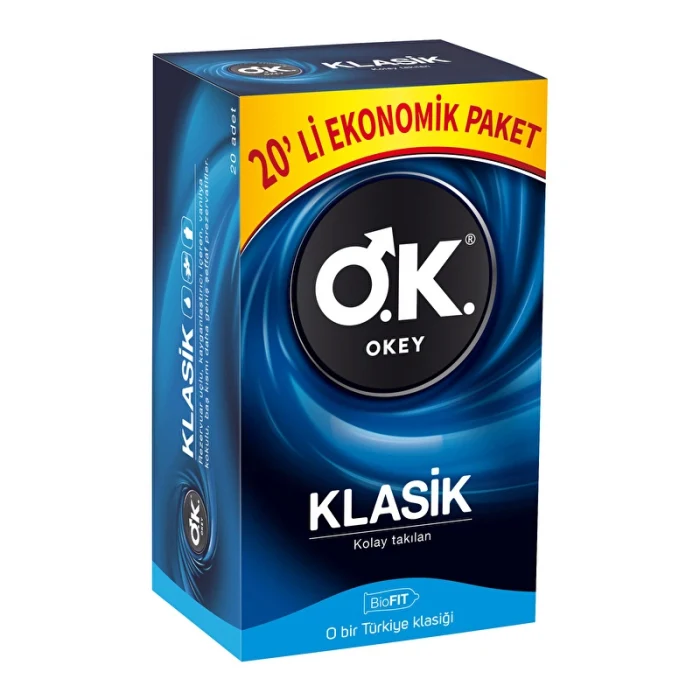 Okey Klasik Ekonomik Prezervatif 20li
