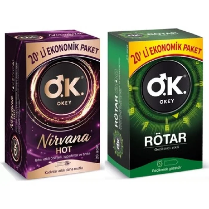 Okey Nirvana Hot 20li Ve Rötar 20li Set
