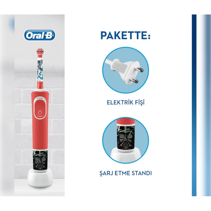 Oral-B D100 Vitality Star Wars Özel Seri Çocuklar İçin Şarj Edilebilir Diş Fırçası