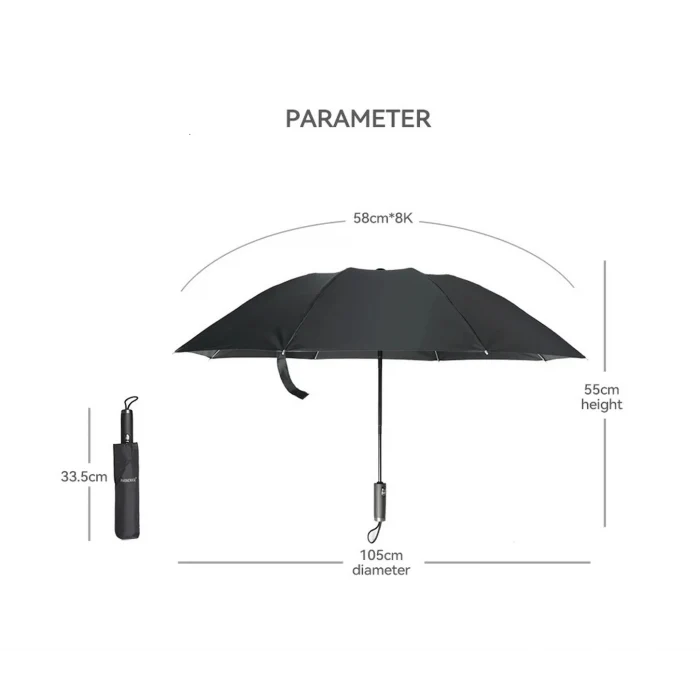 Parachase Pemium Kalite Ters Açılıp Kapanan Tam Otomatik Şemsiye