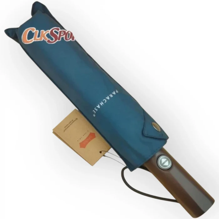 Parachase Ahşap Saplı Devrilme Önleyici 3 Kademeli Otomatik Şemsiye