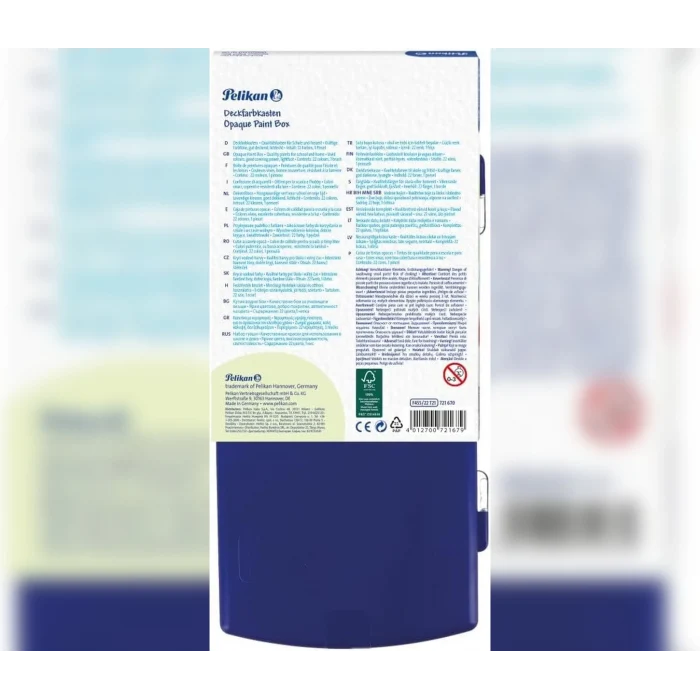 Deckfarbkasten Opaque Paint Box 22 Farben Colours Suluboya