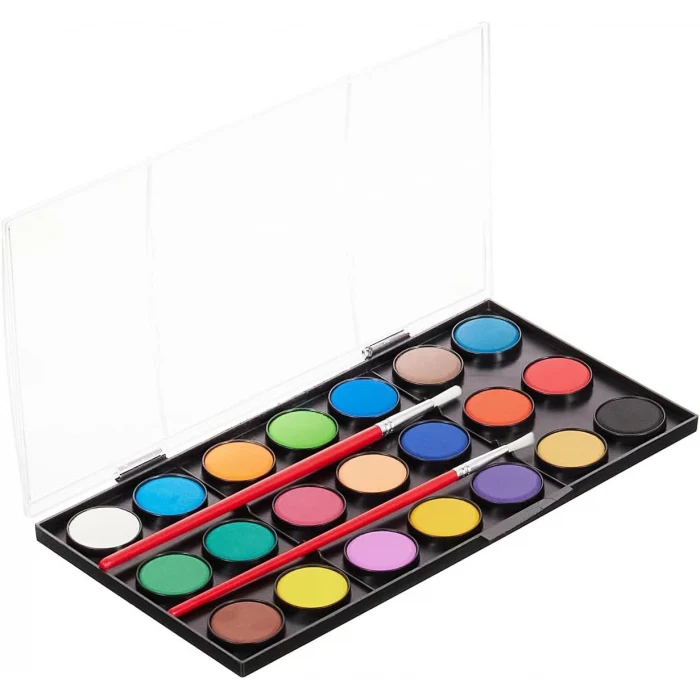 Pritt 21 Renk Sulu Boya - 2 adet fırça Hediyeli